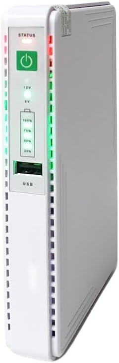 10400mah Multifunctional Mini DC UPS for Fiber/Wi-Fi Router Backup